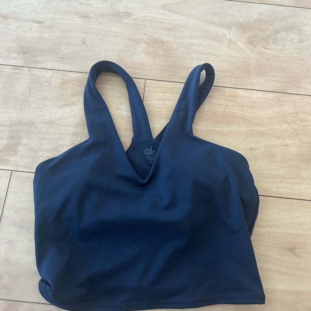 ALO Yoga Deep Blue Sports Bra